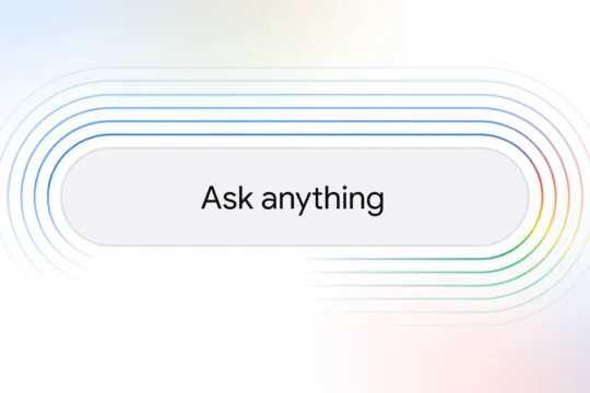 Google's AI search box
